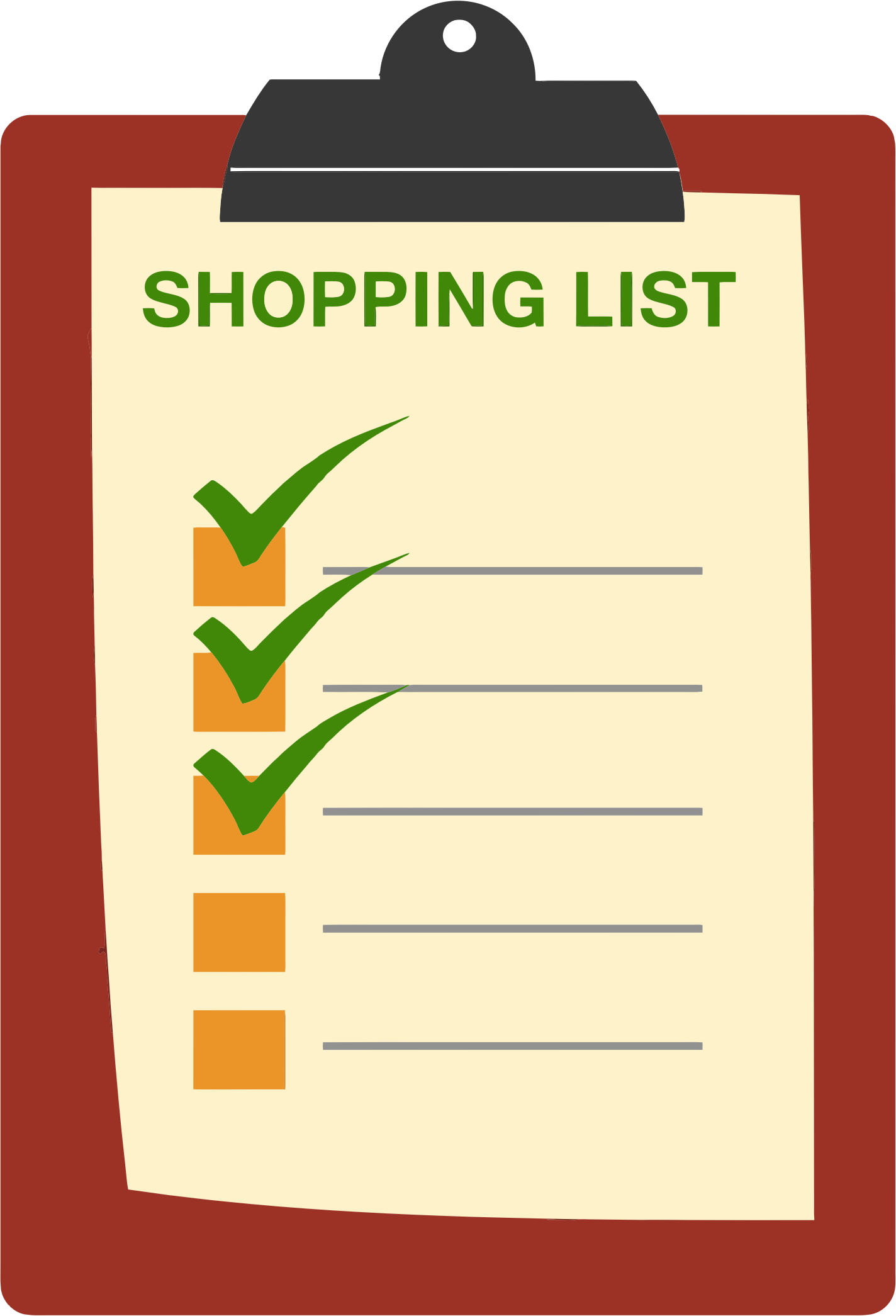 How To Write Shopping List In French